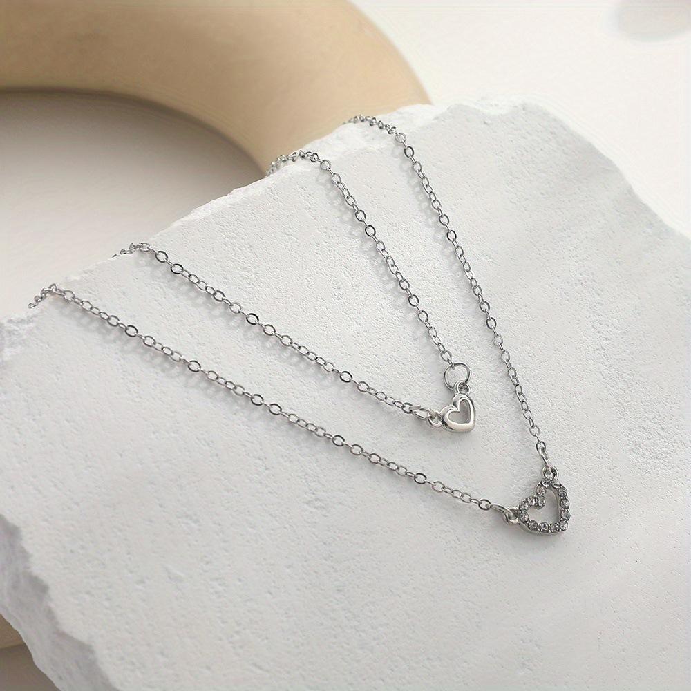 

Двухслойное ожерелье с бриллиантами любви для женщин, дизайнерское темпераментное колье-цепочка на ключицу, модная бижутерия