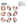 Holiday Decorative Adhesive Seals 45Pcs Christmas Santa Sticker Set Cartoon DIY Handwrite Label Decals for Gift Tags PVC Stickers Party Favor Craft