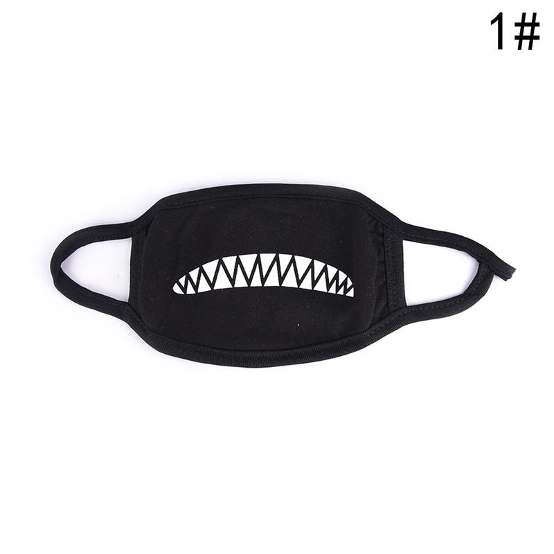 1PCS Black Dustproof Expression Mouth Face Mask Anime Cartoon Women Men ...
