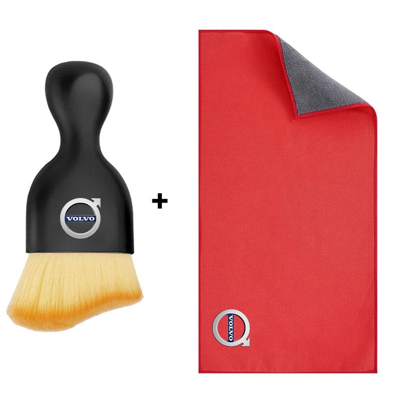 Car Cleaning Soft Brush Car Wash Towel Microfiber Cleaning Rag Cloth Car Goods For Volvo C70 S40 S50 S60 S70 S80 S90 V40 V50 V60 V90 XC40 XC60 XC90