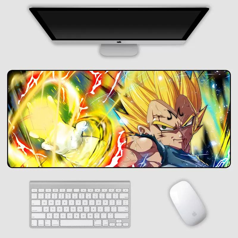 2026 Dragon Ball Leather Mouse Pad Son Goku Printing Pattern Large Size Game Gaming Keyboard Pad Boys Office Animation Non-slip Table Mat