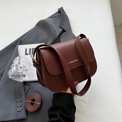 Small Square Bag, Advanced Texture Bag, Foreign Style Single Shoulder Mori Small Satchel.