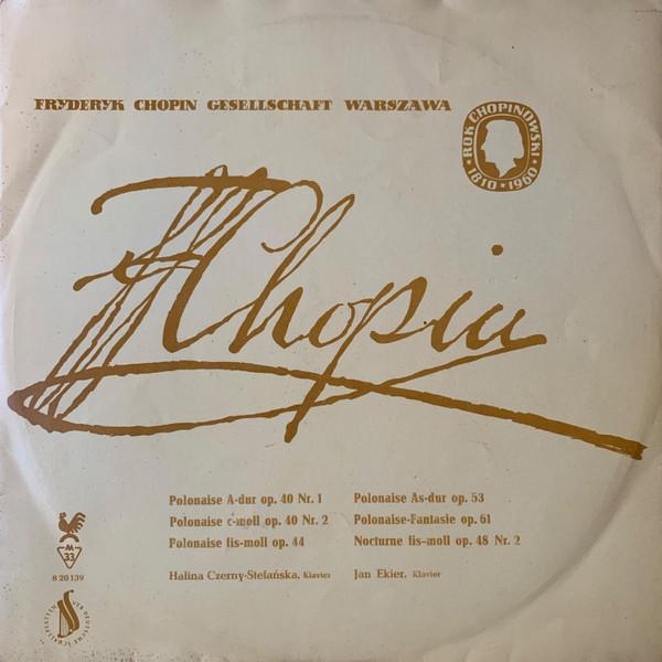 

LP Record CHOPIN HALINA CZERNYSTEFASKA JA Polonaise Adur Op. 40 Nr. 1 Polo 820139 ETERNA 1960 German Dem Classical Used