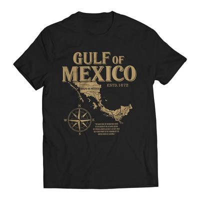 Gulf of Mexico ESTD. 1672 Golfo De México T-Shirt and Kids Tshirt