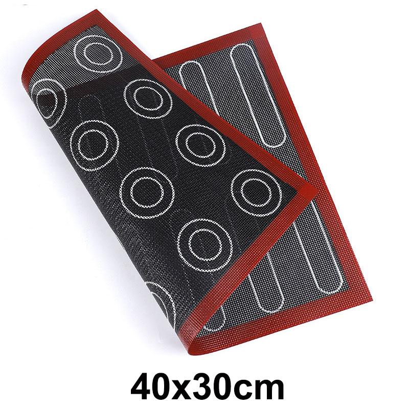 Silikon Macaron Bakeunderlag for Bakeformer Macaroon Bakverk Kakebaking Profesjonell Kvalitet Non-stick