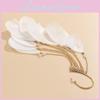 Feather Long Bohemian Earrings For Women With Plated Alloy Design Fashion Jewelry
