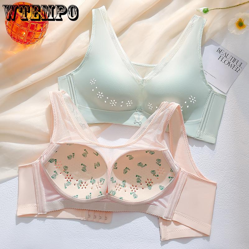 

Summer Thin Bra Women s Hole Cup Bra Gathering and Adjusting Anti Sagging Bra Strapless Bra 44/100D фіолетовий