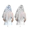 Elegant Bridal Veil Bachelorette Party Decorations Bride To Be Gift Bridal Shower Wedding Single Layer with Rhinestones