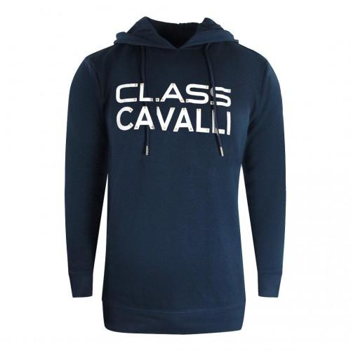 Cavalli Class Mens Reversed Logo Hoodie