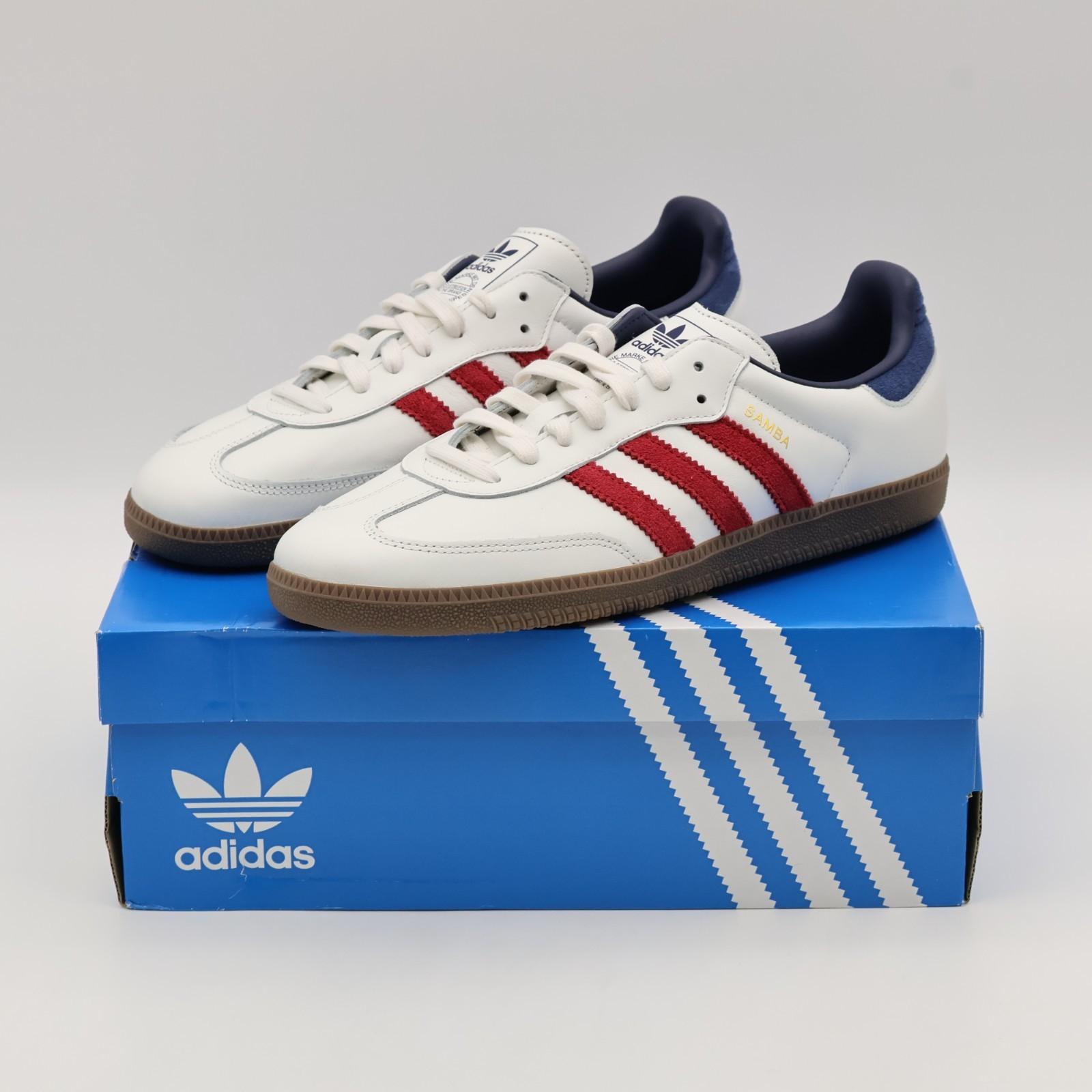 IH4881 adidas Originals Samba OG Core White Team Victory Red Night Indigo (Мужской 8.5