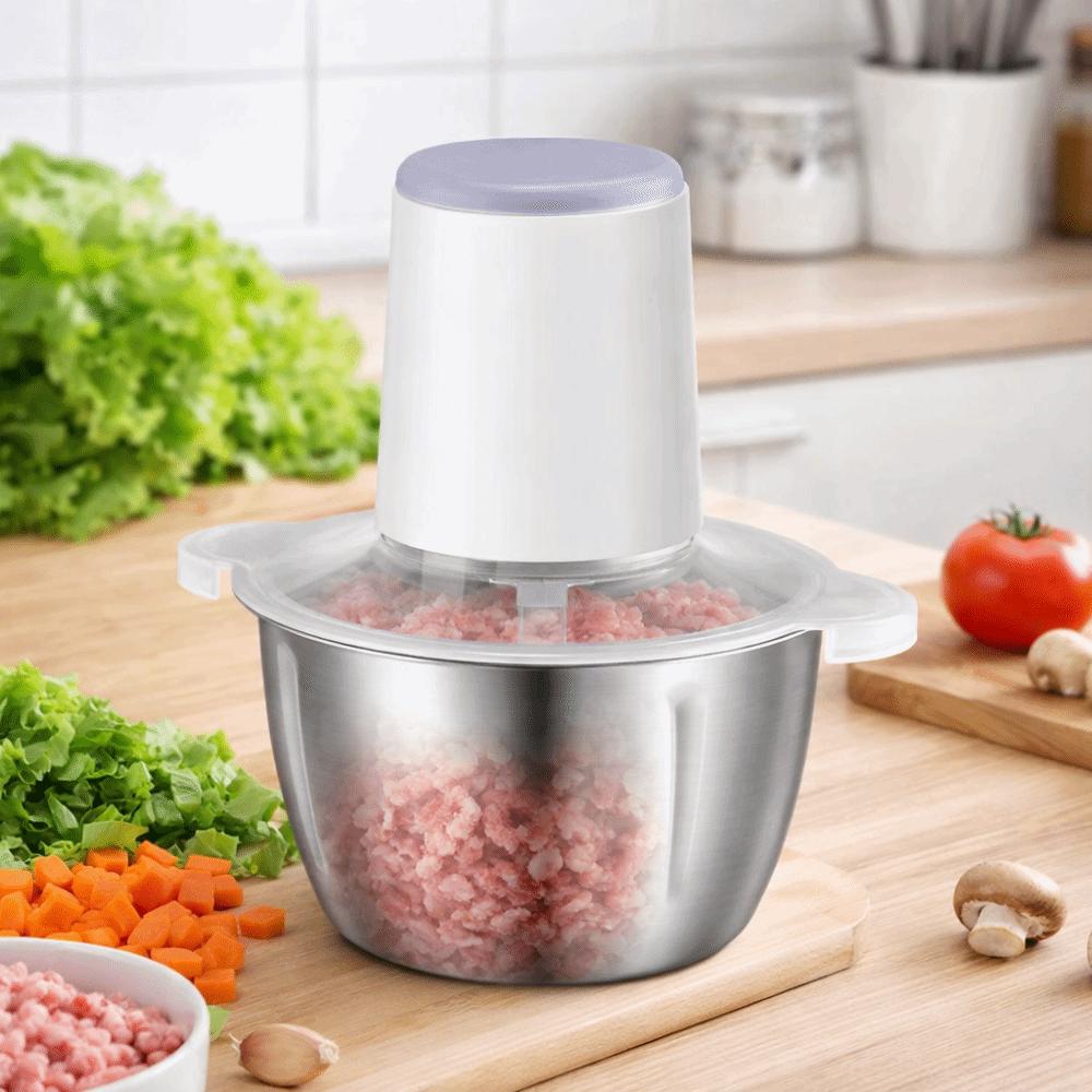 USB Charging Automatic Food Processor Stainless Steel Meat Mincer Meat Grinder  Baby Food