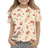 Kleinkind Mädchen Jungen T-Shirts Kinder Top Jungen und Mädchen Bedrucktes Kurzarm T-Shirt