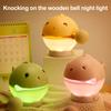 Wooden Fish Night Light Cute LED Lamp Nursery Nightlight for Kids Rechargeable Bedside Touch Lamp Fun Stress-Relieving Toy And Home Decor