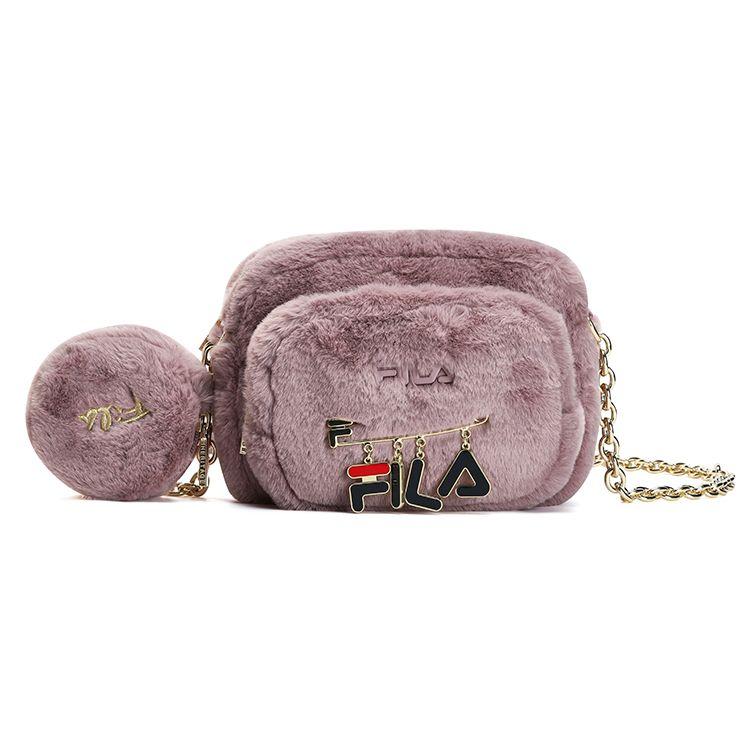 Fila Women's Fashion Chain Fabric Shoulder Crossbody Bag Small Bags Rosa F13w249165f-Pk