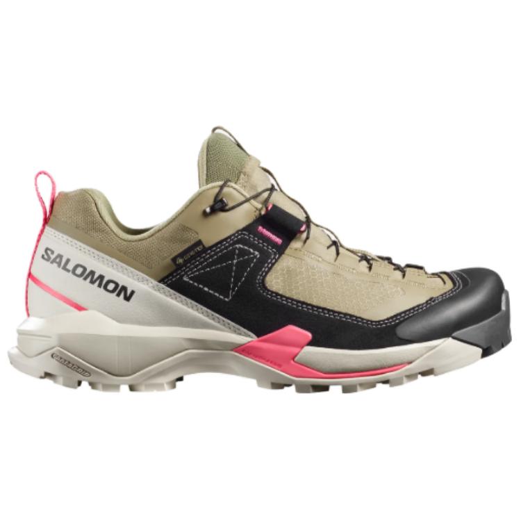 SALOMON X Ultra Alpine Gore-Tex Durable Low Hiking Shoes Women Hiking Shoes Raspberry-Red 478150