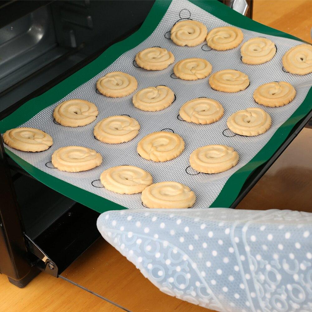 42*29.5cm Tappetino da Forno in Silicone Macaron Tappetino per Biscotti Tappetino per Arrotolare la Pasta Foglio da Forno Pasticceria Pasta per Pizza Antiaderente Maker Gadget da Cucina