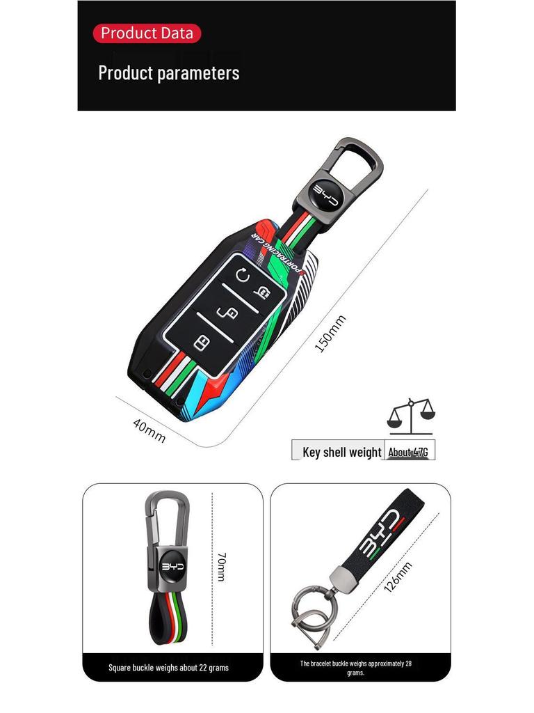 Durable Key Covers for BYD e1/e2, e3/S2, Qin Yuan New Energy Cars - Anti-Drop Shells for Men & Women