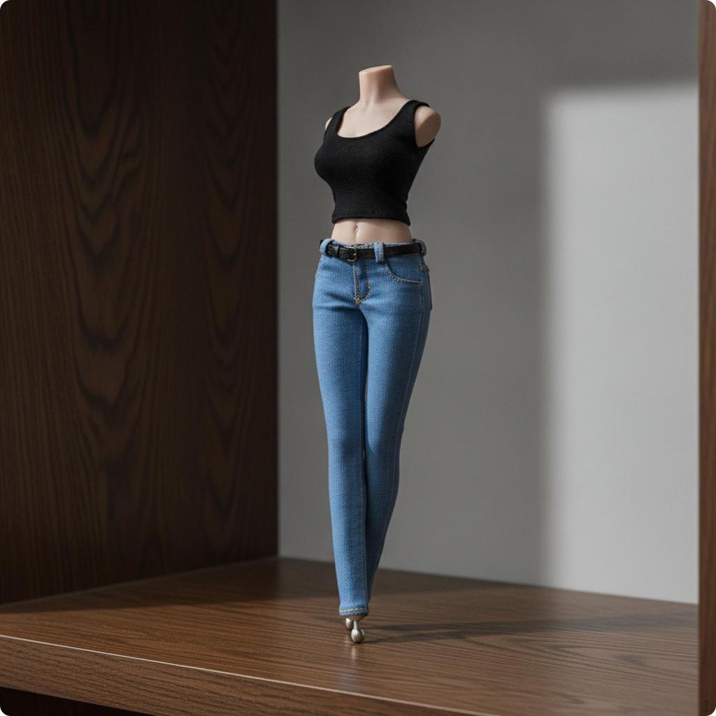 1/6 Scale Female Figure Outfit Close-Fitting Clothing Classic for Action Figures