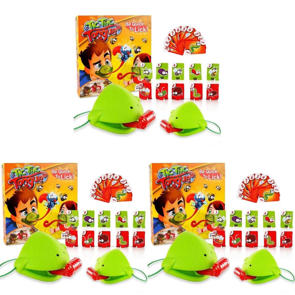 Tic Tac Tongue Game Family Fun Chameleon Duel With High Quality Masks And Retractable Tongues