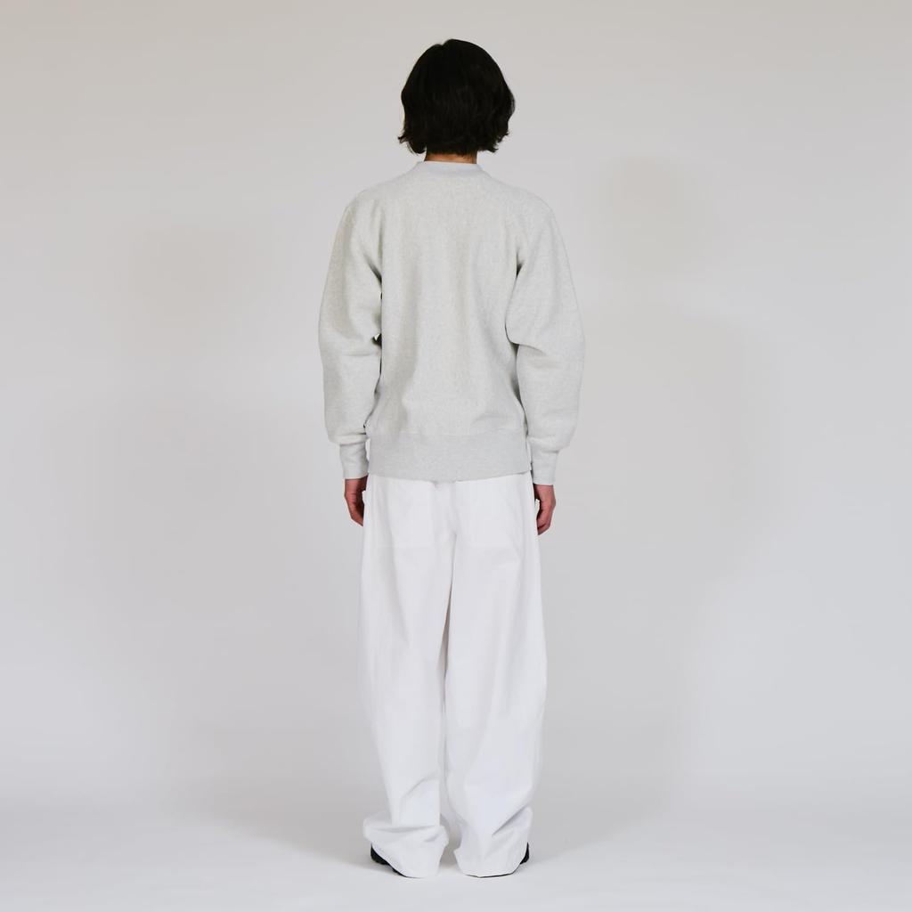 Champion Long Sleeve Crew Neck Cotton Fleece Embroidered REVERSE Snap Silver Men's Sweatshirt, 11.5oz USA, Lining, One-Point Logo, WEAVE® Sweatshirt,