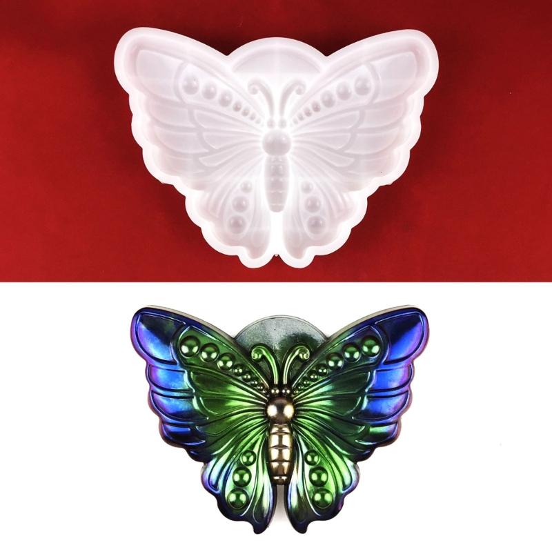 Semi-stereoscopic Butterfly-shape Wall Ornaments Drop Glue Mold Diy Wall Pendant Desktop Decoration Epoxy Silicone Mold