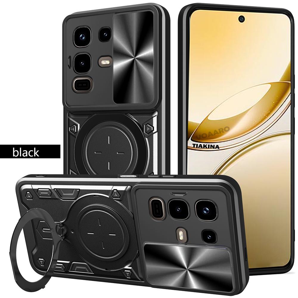Husă Slide Lens Armor pentru Infinix Note 50X 5G Husă pentru Infinix Note 50 Pro 4G Plus 5G Husă Suport Inel Magnetic