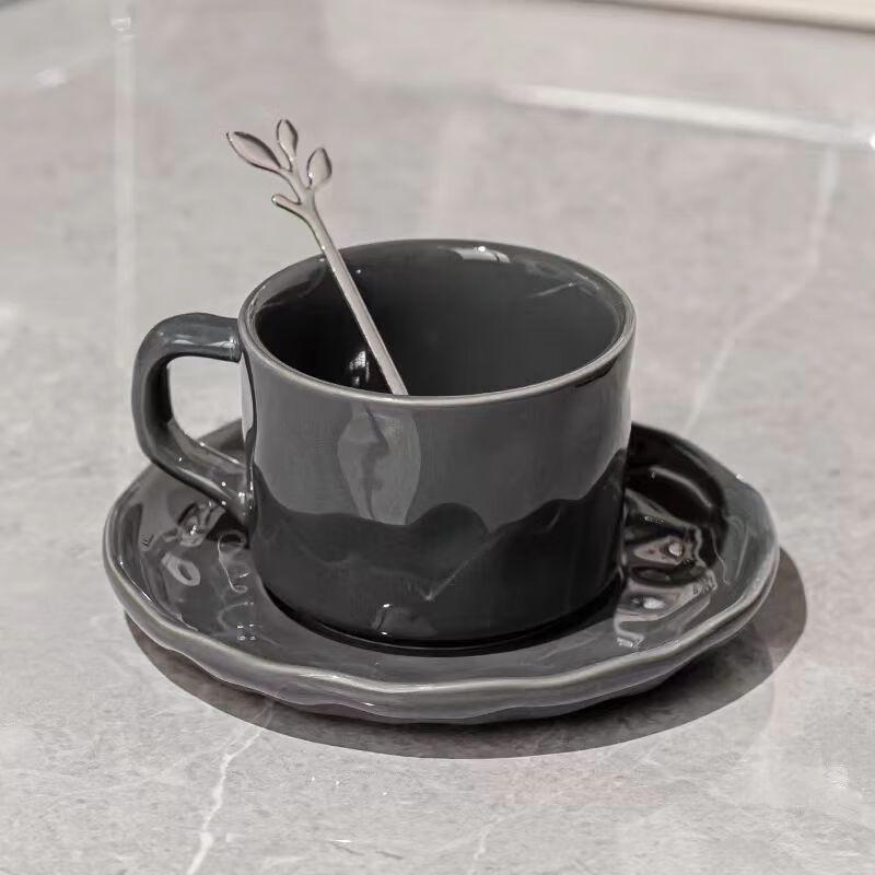 Shangqi Light Luxury European Style Ceramic Coffee Cup Set