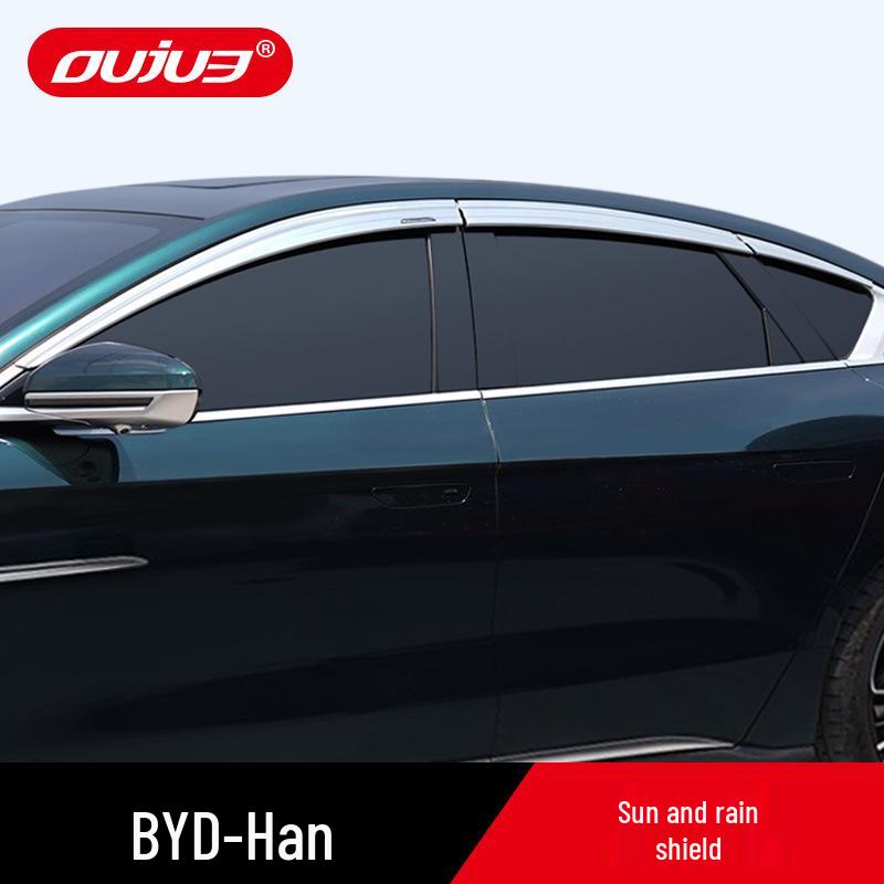 BYD Han DM DMi Rain Guards & Ev DMp Window Deflectors: Trim Accessories