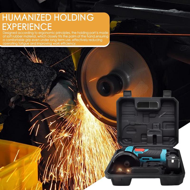 Mini Angle Grinder Brushless All-Copper Motor Cutting Machine Rechargeable Cordless Brush Electric Angle Hand Furniture Polisher
