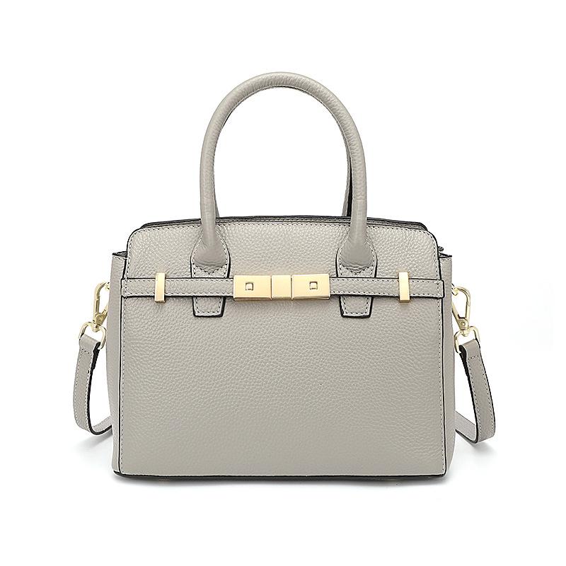 

Leather platinum bag handbag women s bag women s new summer messenger bag lychee pattern cowhide серый