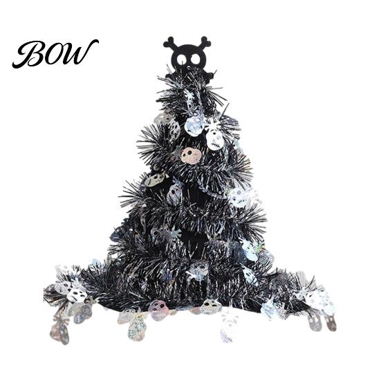 Autumn Seasonal Decor Halloween Witch Hat Pumpkin Decor, Metallic Rain Curtain Door Hanging Ornament for House Warming Decorations Party, Spooky