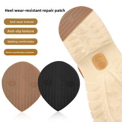 Non-slip Thickened Sneakers Leather Shoes with Wear-resistant Repair Sole Accessories Heel Wear Stripes Semi-circular Partial Sticker