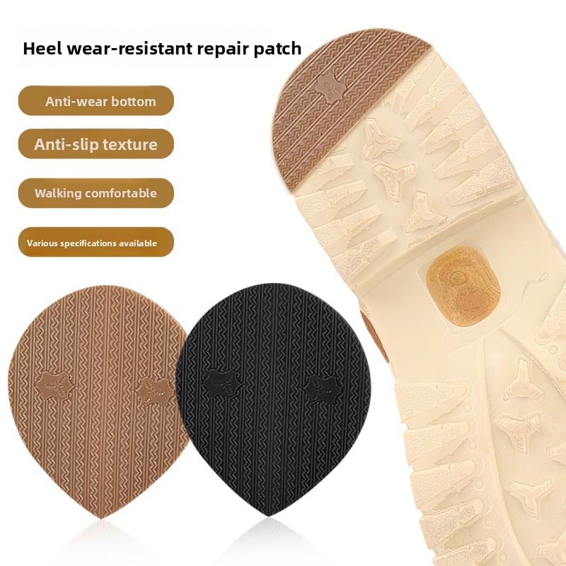 Non-slip Thickened Sneakers Leather Shoes with Wear-resistant Repair Sole Accessories Heel Wear Stripes Semi-circular Partial Sticker