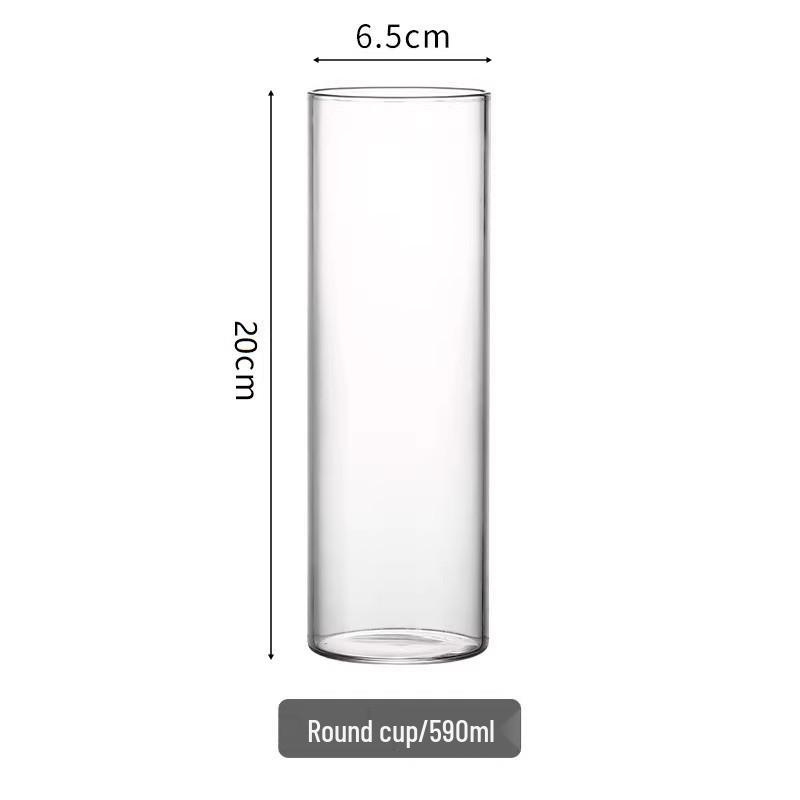 Heat-Resistant Borosilicate Long Drink Glass - Straight Sided, Thin Base