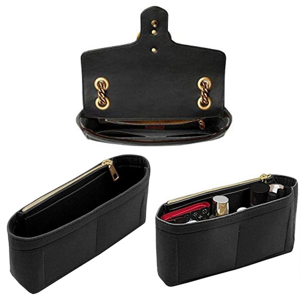 Portable Felt Handbag Insert Bag Black Khaki Storage Organization Internal Bag Purse Liner For Marmont