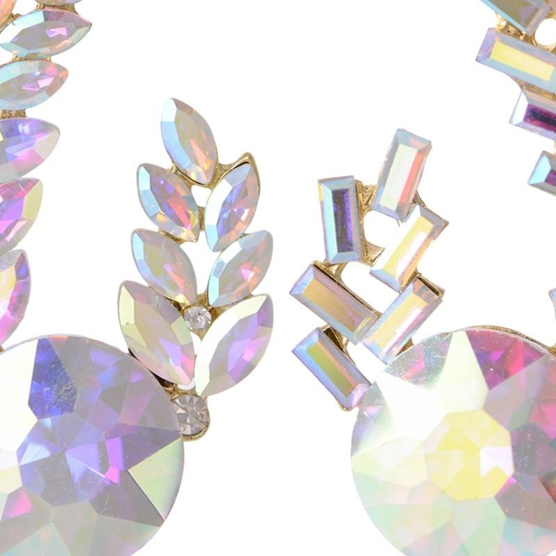 Fashion Alloy Geometric Earrings With Rhinestones For Women Fall