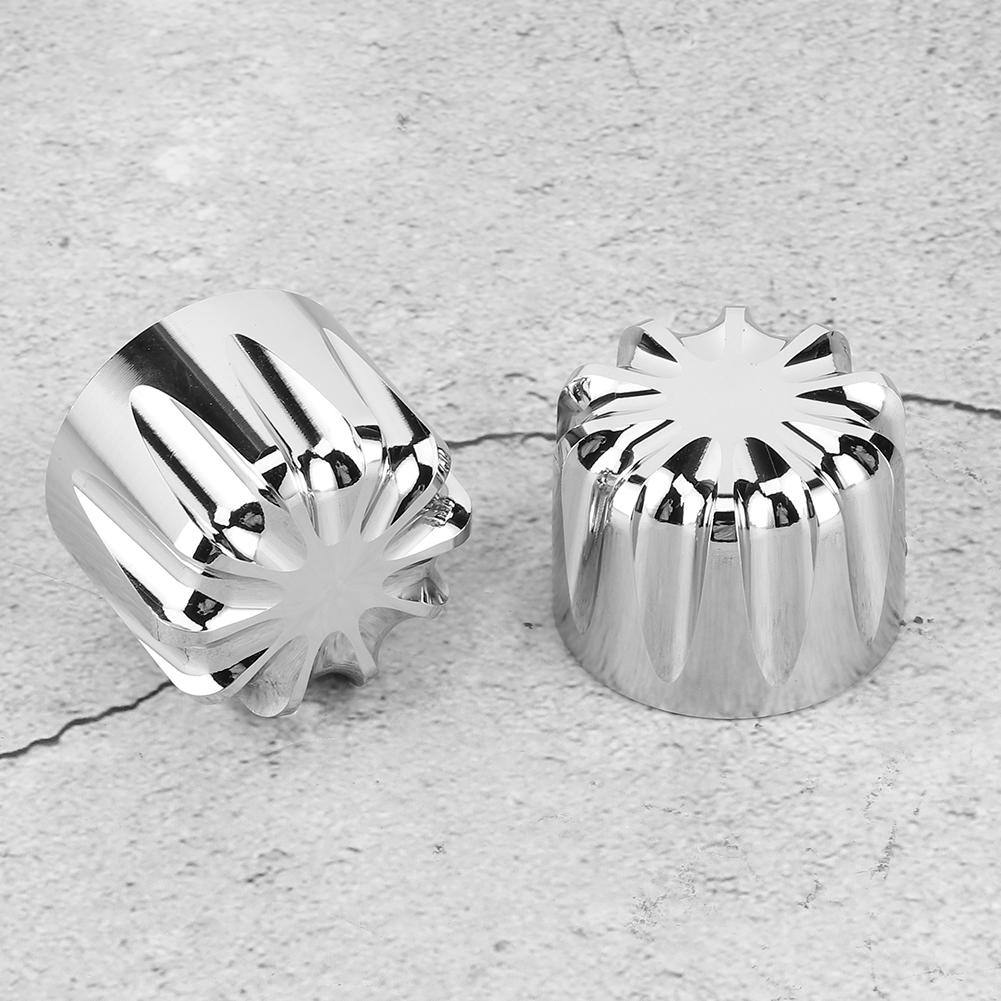 2pcs 29mm1.14in Electroplating Motorcycle Front Axle Nut Cap Fit for Touring