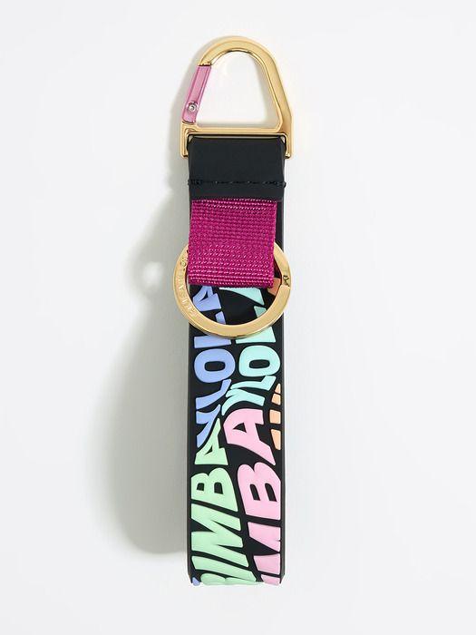 BIMBA Y LOLA BIMBA Y LOLA Multicolor Logo Strap Keyring B246AIZ002BDF