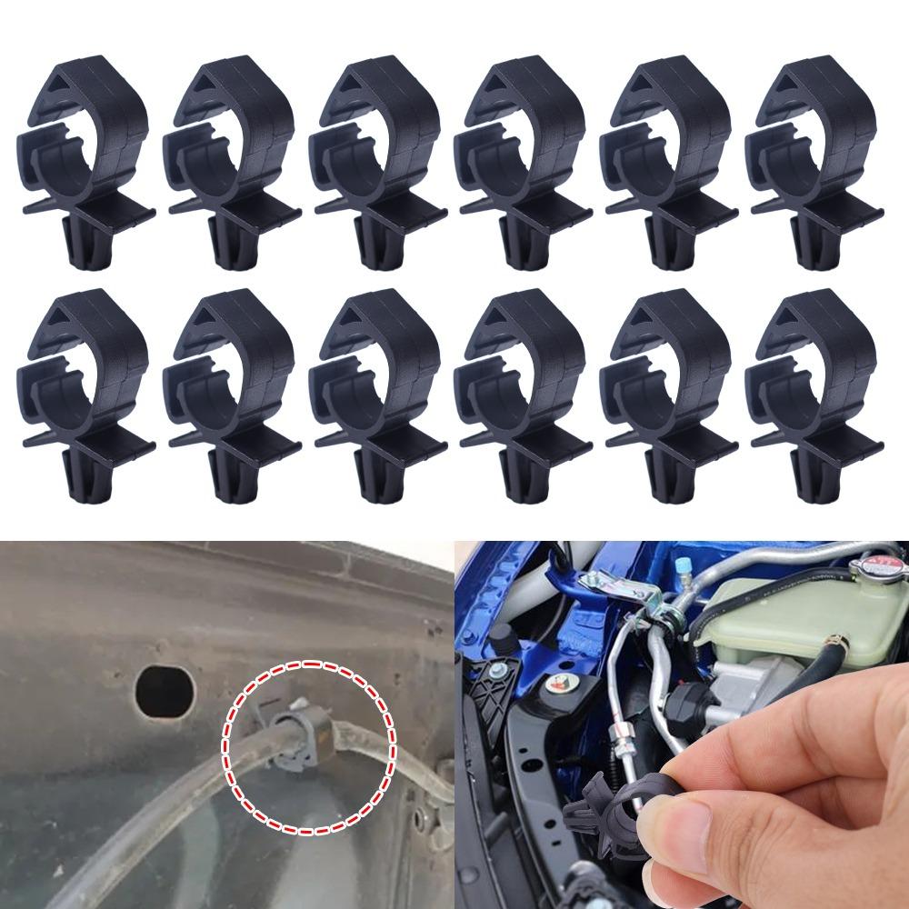 Universal Auto Car Wire Harness Fixing Clip Black Polypropylene Cable Loom Routing Fastener Retainer Engine Bay Electrical Fixer