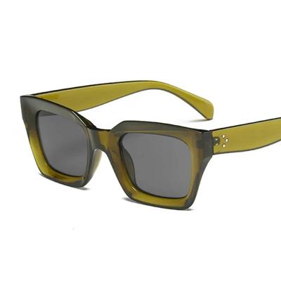 Fashion Thick Frame Square Sunglasses Woman  Design Vintage Mirrored Oversized New Cat Eye Sun Glasses Female Shades