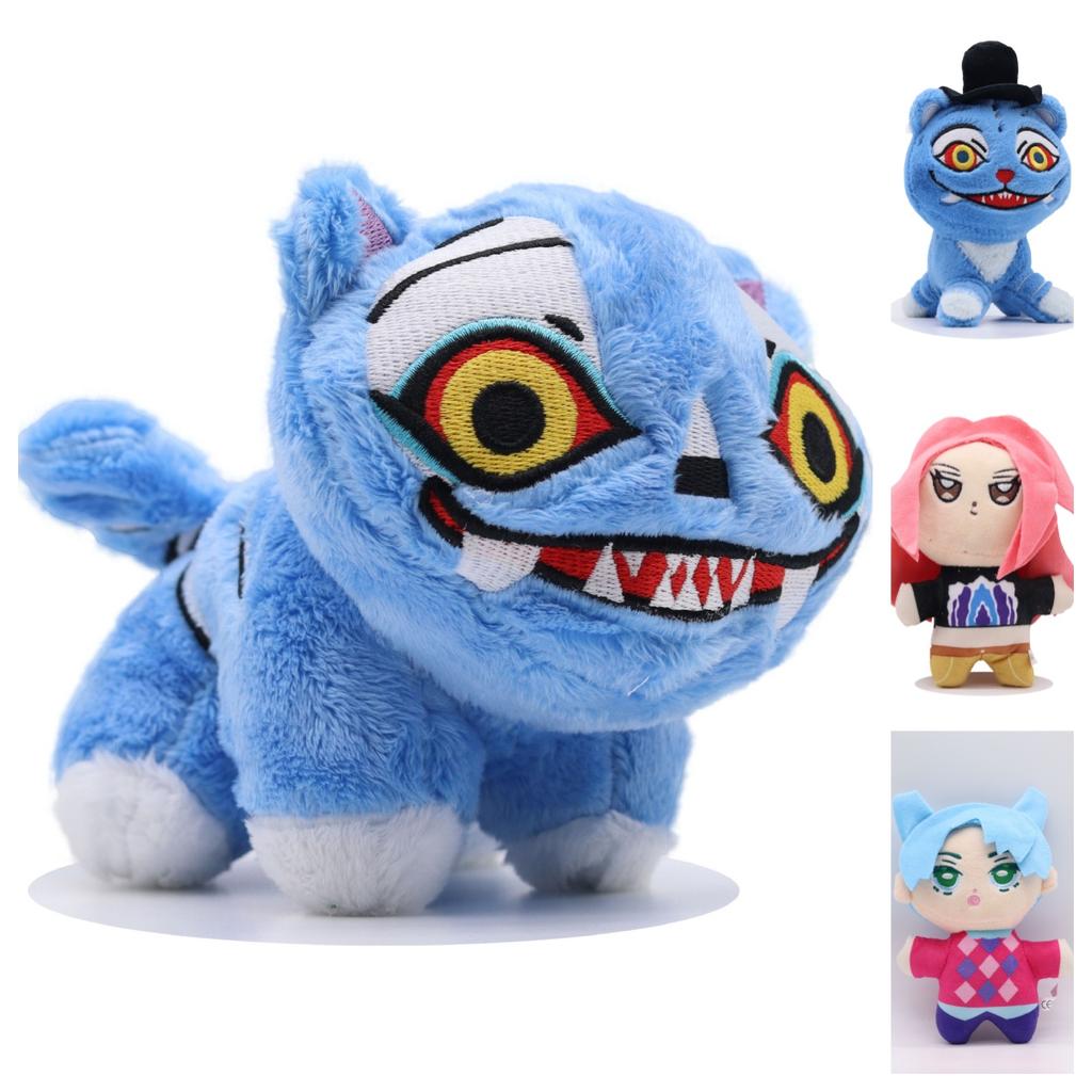 Anime Kpop Vânători de Demoni Pluș Drăguț Tigru Violet Pălărie Neagră Coțofană cu 3 Ochi Vânătoare de Monștri Grup de Fete Umplut Cadou de Crăciun