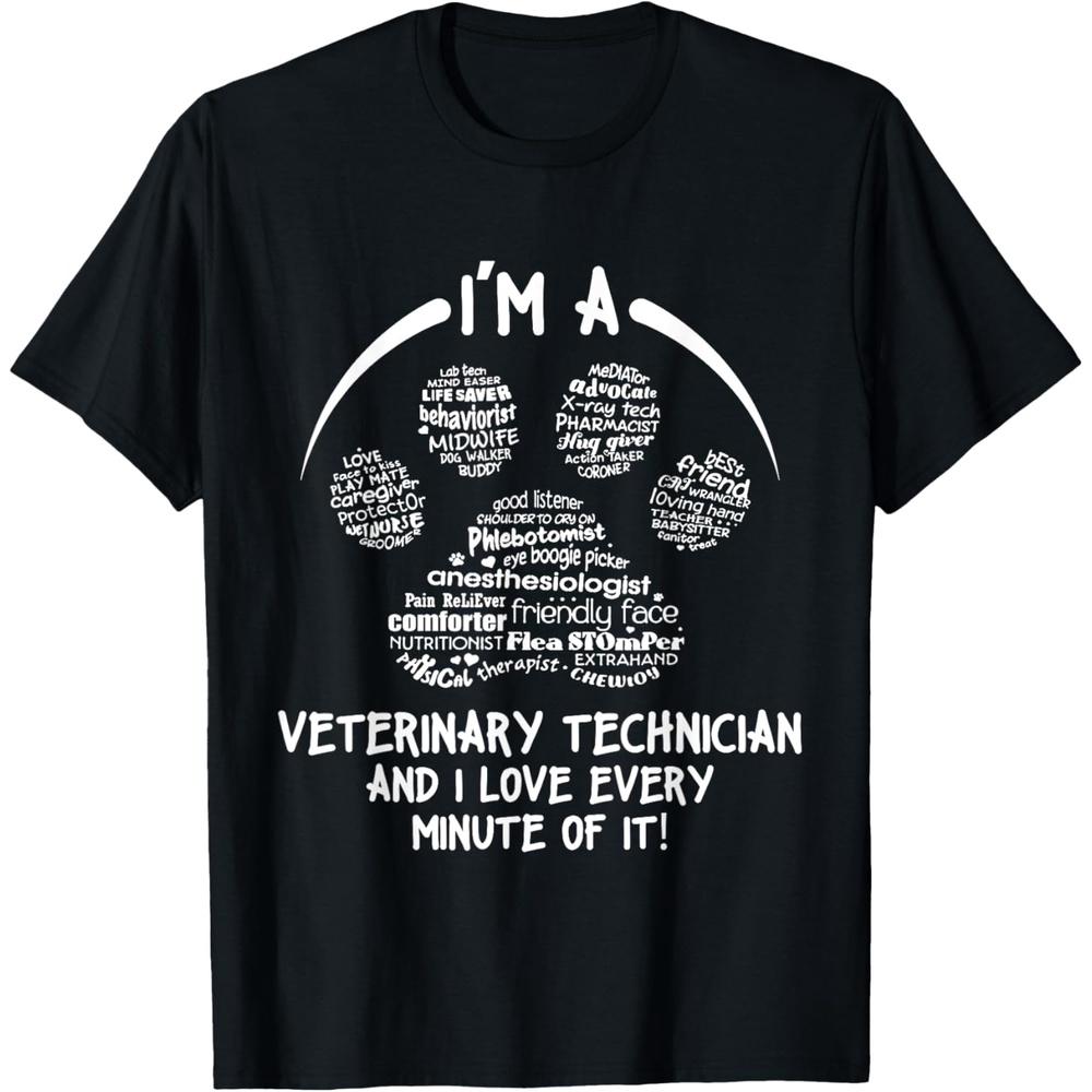 Veterinary Technician Appreciation Vet Tech T-Shirt L чёрный