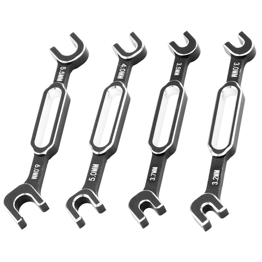 4Pcs/Set Multifunction RC Car Wrenches 3.0-6.0mm RC Maintenance Spanner  For RC Crawler