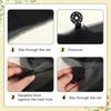 40/60 PCS Black Round Shade Cloth Clips Heavy Duty Plastic Fasteners for Sunshade Net Bird Netting Fabric Connectors