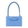 Longchamp Drukker Ritssluiting Canvas Tote Boodschappentas Dames Tote Blauw 1899919P82
