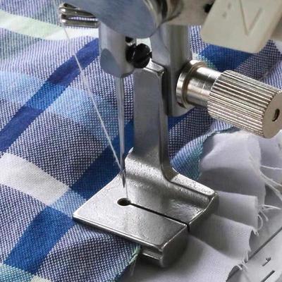 Universal Piping Sewing Machine Presser Foot Double Gathering Pleated Shirring Presser Foot Sewing Machine Hemming Foot