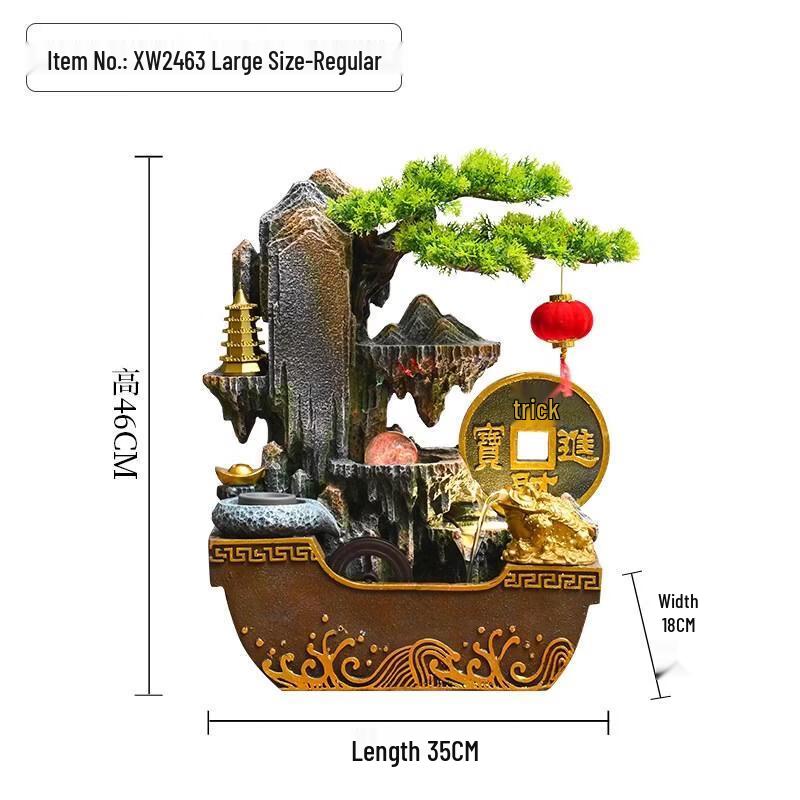 HANDUNYOU Feng Shui Desktop Water Fountain