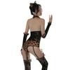 Leopardenmuster Bunny Girl Dessous Kostüm Set