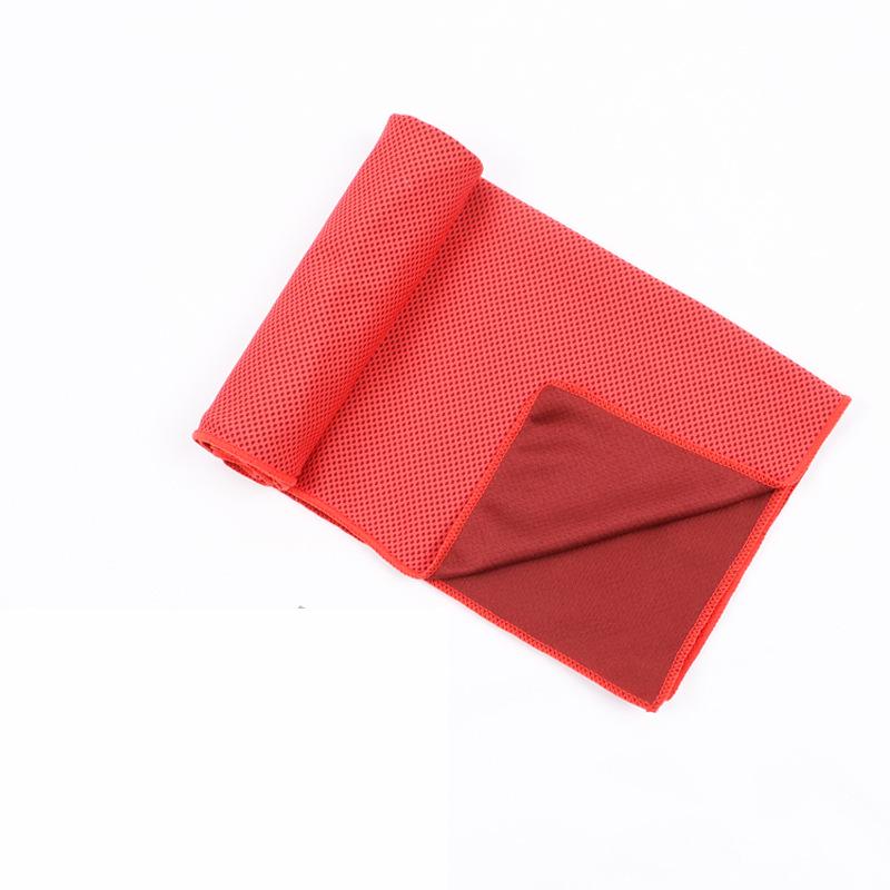 

Custom Logo Quick-Dry Cooling Sports Towel - Ice Fiber for Summer Fitness 30x100 cm ярко-красный