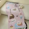 Four-Layer Yarn-Dyed Cotton Pure Cotton Washed Gauze Bath Towel Cartoon Cute Soft Skin-Friendly Breathable Durable 75X150Cm